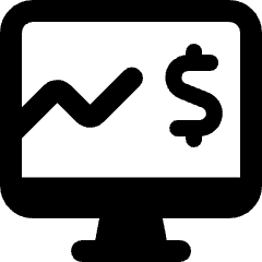 Monitor Graph Line Icon from Ultimate Bold Set