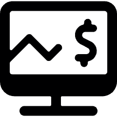 Monitor Graph Line Icon from Ultimate Bold Set