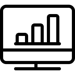 Monitor Graph Icon from Ultimate Light Set