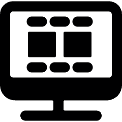 Monitor Movie Icon from Ultimate Bold Set