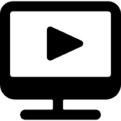 Monitor Play Icon from Ultimate Bold Set