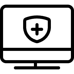 Monitor Shield Icon from Ultimate Light Set