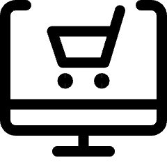 Monitor Shopping Cart Icon from Ultimate Regular Set