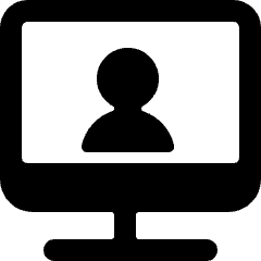 Monitor User Icon from Ultimate Bold Set
