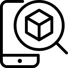 Technology Ar Searching Smartphone 1 Icon from Ultimate Light Set