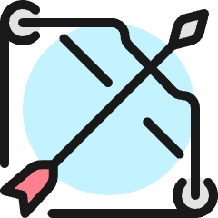Archery Bow 1 Icon from Ultimate Colors Set