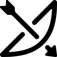 Archery Bow Icon from Ultimate Bold Set