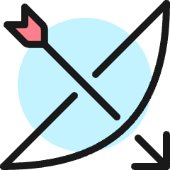 Archery Bow Icon from Ultimate Colors Set