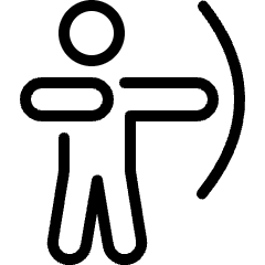 Archery Person Icon from Ultimate Light Set