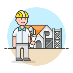 Construction House 1 Illustration from UX Colors Set