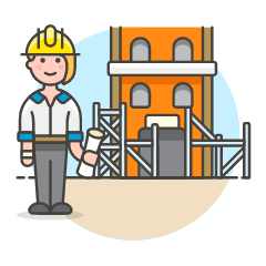 Construction House 4 Illustration from UX Colors Set
