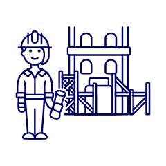 Construction House 4 Illustration from UX Line Set
