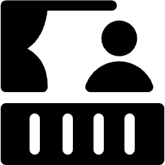 Apartment Balcony Man Icon from Ultimate Bold Set