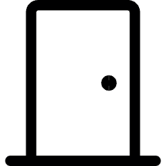 Architecture Door Icon from Ultimate Regular Set