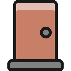 Architecture Door Icon from Ultimate Colors Set