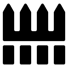 Architecture Fence 2 Icon from Ultimate Bold Set