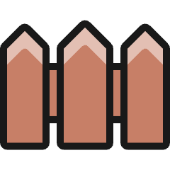 Architecture Fence Icon from Ultimate Colors Set