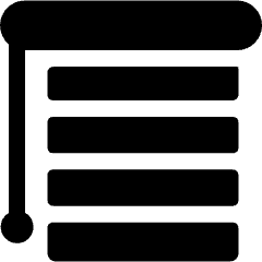 Blinds Horizontal Closed Icon from Ultimate Bold Set