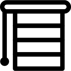 Blinds Horizontal Closed Icon from Ultimate Regular Set