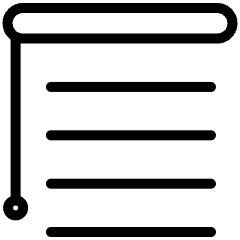 Blinds Horizontal Open Icon from Ultimate Light Set
