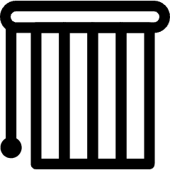 Blinds Vertical Closed Icon from Ultimate Regular Set