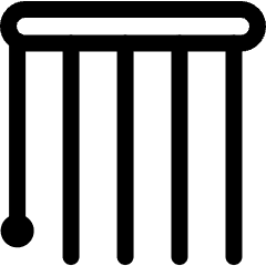 Blinds Vertical Open Icon from Ultimate Regular Set