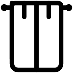 Curtains Closed Icon from Ultimate Regular Set