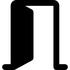 Door Left Hand Open Icon from Ultimate Bold Set