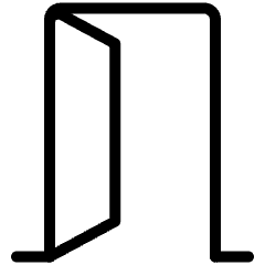 Door Left Hand Open Icon from Ultimate Light Set