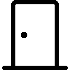 Door Right Hand Closed Icon from Ultimate Regular Set