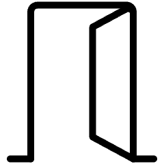 Door Right Hand Open Icon from Ultimate Light Set