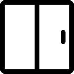 Door Sliding Right Hand Closed Icon from Ultimate Regular Set