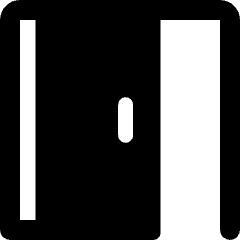Door Sliding Right Hand Open Icon from Ultimate Bold Set