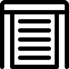 Garage Door Closed Icon from Ultimate Regular Set