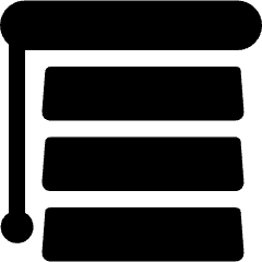 Roman Shade Closed Icon from Ultimate Bold Set