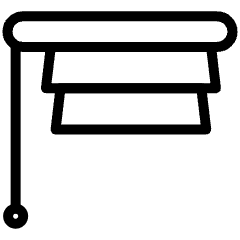 Roman Shade Open Icon from Ultimate Light Set