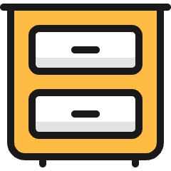 Archive Drawer Table Icon from Ultimate Colors Set