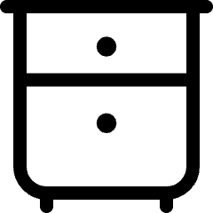 Archive Drawer Table Icon from Ultimate Regular Set