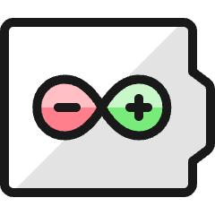 Arduino Plus Minus 1 Icon from Ultimate Colors Set