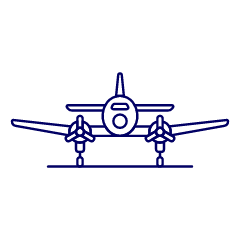 Air Force Plane 2 Illustration from UX Line Set