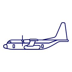 Air Force Plane 3 Illustration from UX Line Set