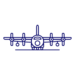 Air Force Plane 4 Illustration from UX Line Set