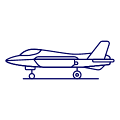 Aircraft Fighter 1 Illustration from UX Line Set