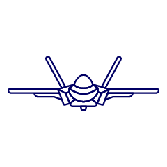 Aircraft Fighter 2 Illustration from UX Line Set