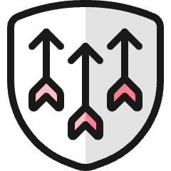 Army Arrow Shield Icon from Ultimate Colors Set