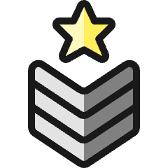 Army Badge 1 Icon from Ultimate Colors Set