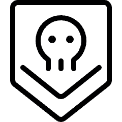 Army Badge Skull Icon from Ultimate Light Set