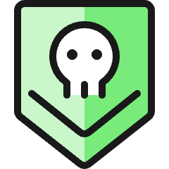 Army Badge Skull Icon from Ultimate Colors Set