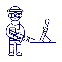 Army Soldier 1 Illustration from UX Line Set