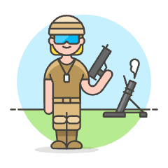 Army Soldier 2 Illustration from UX Colors Set
